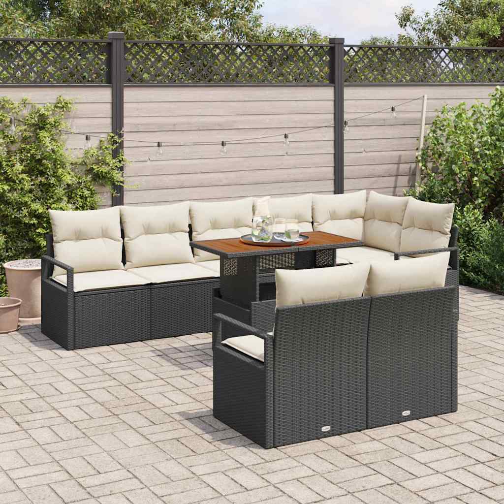 Tuin Sofa Set Met Kussen Met Kussen 9 Pcs