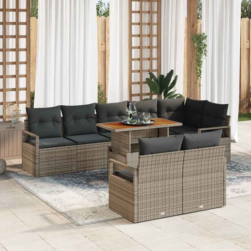 Tuin Sofa Set Met Kussen Met Kussen 9 Pcs