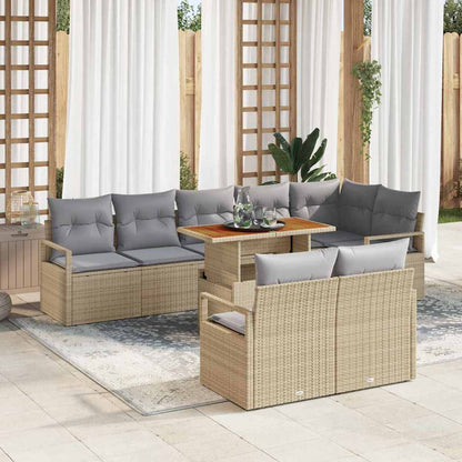 Tuin Sofa Set Met Kussen Met Kussen 9 Pcs