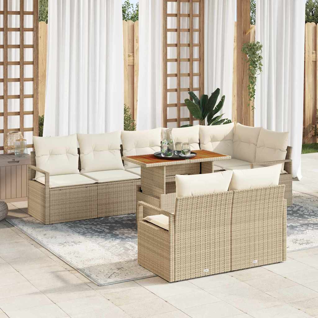 Tuin Sofa Set Met Kussen Met Kussen 9 Pcs