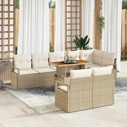 Tuin Sofa Set Met Kussen Met Kussen 9 Pcs