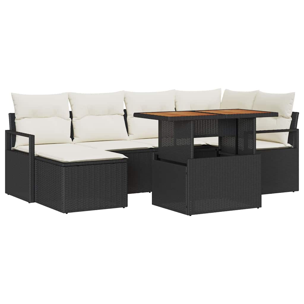 Tuin Eetset Met Kussen 7 Pcs