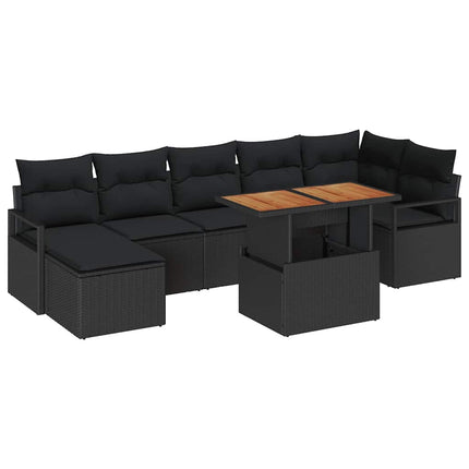 Tuinbankenset 8 Pcs En Bruin