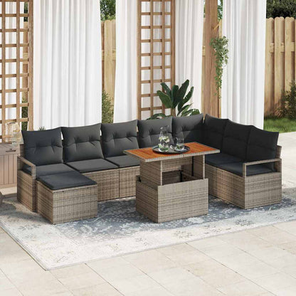 Tuin Sofa Set Met Kussen 9 Pcs