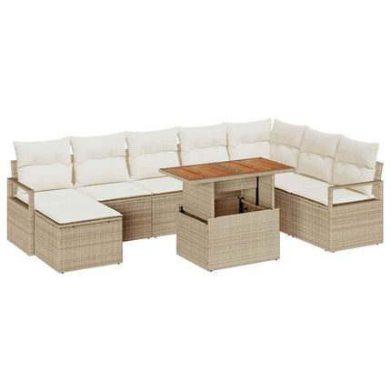 Tuinbankenset 9 Pcs En Crème