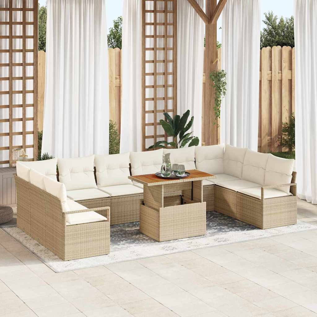 Tuin Sofa Set Met Kussen 11 Pcs