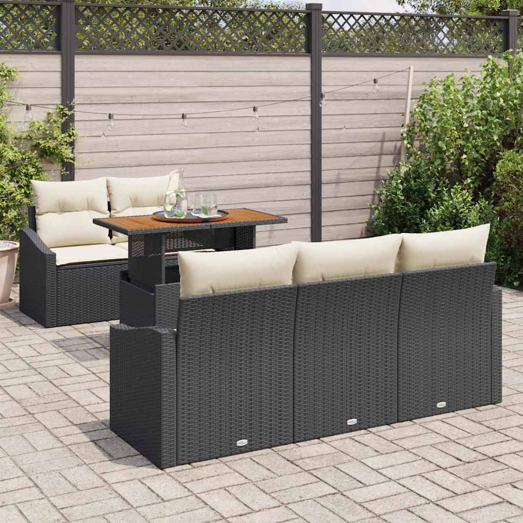 Tuin Eetset Met Kussen 6 Pcs
