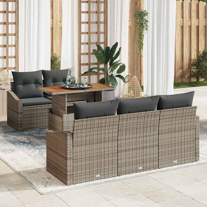Tuin Eetset Met Kussen 6 Pcs