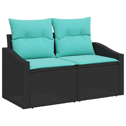 Tuin Eetset Met Kussen 6 Pcs En Blauwgroen