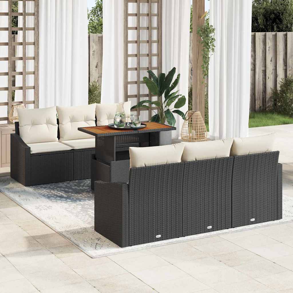 Tuin Sofa Set Met Kussen Met Kussen 7 Pcs