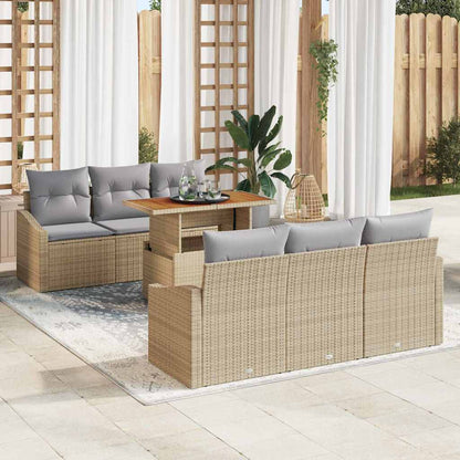 Tuin Sofa Set Met Kussen Met Kussen 7 Pcs