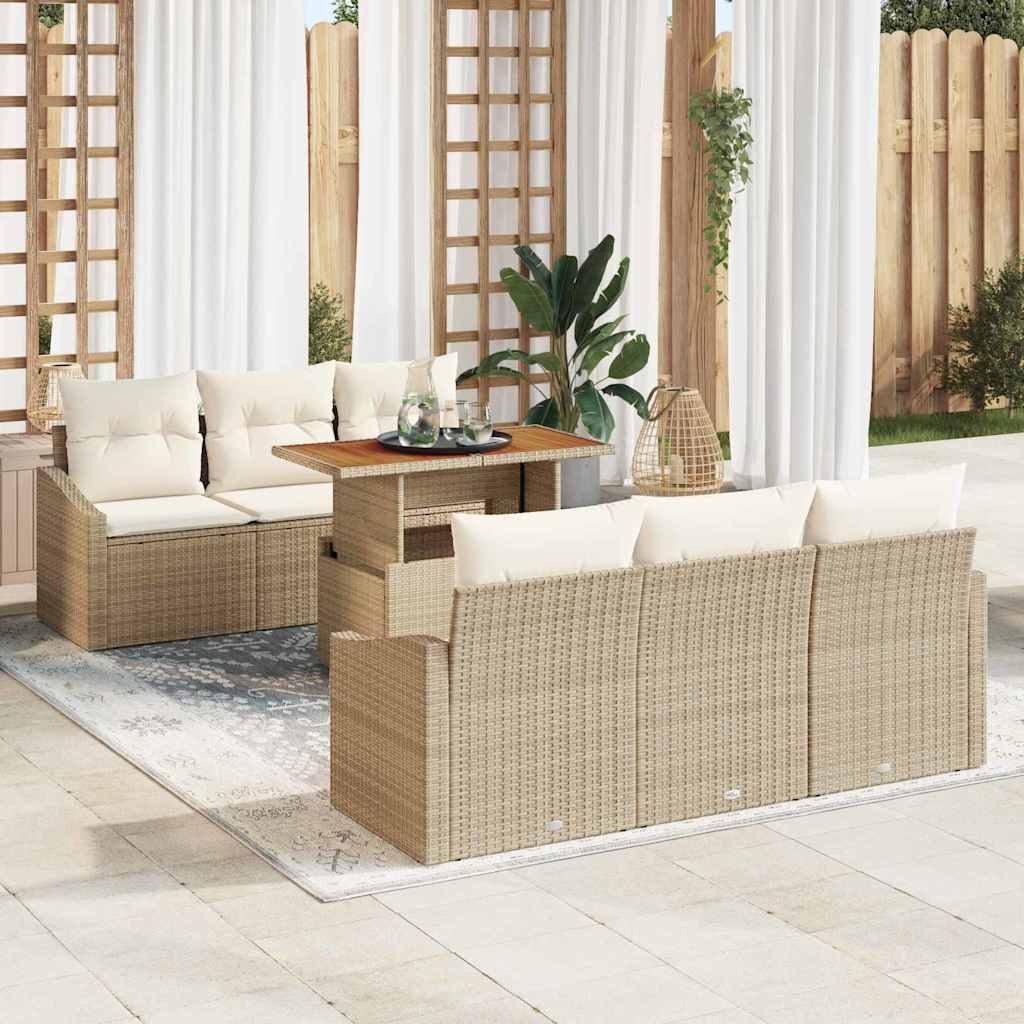 Tuin Sofa Set Met Kussen Met Kussen 7 Pcs