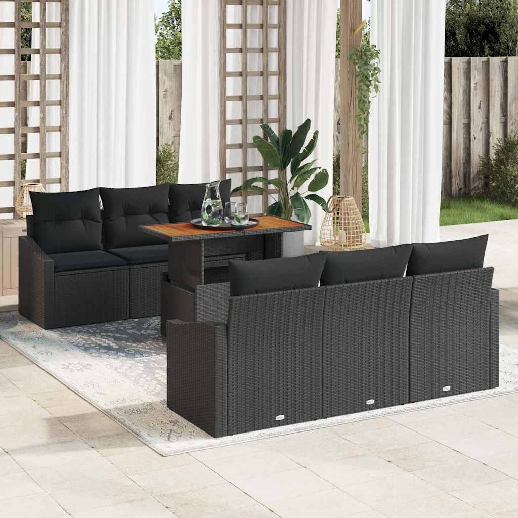 Tuin Sofa Set Met Kussen Met Kussen 7 Pcs