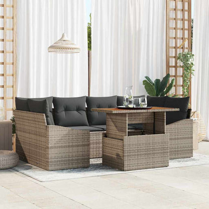 Tuin Eetset Met Kussen 7 Pcs