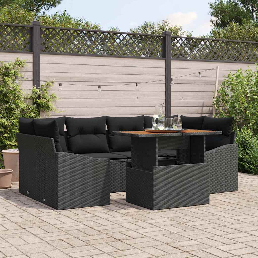 Tuin Eetset Met Kussen 7 Pcs
