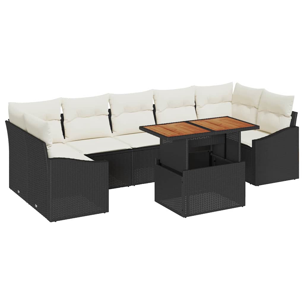 Tuin Eetset Met Kussen 8 Pcs