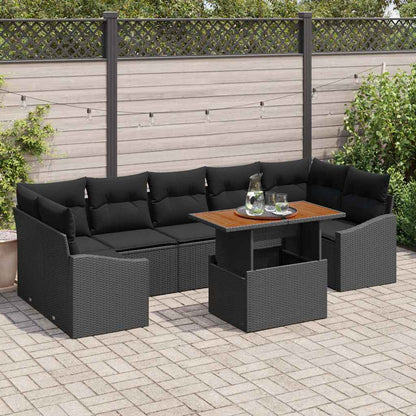Tuin Eetset Met Kussen 8 Pcs