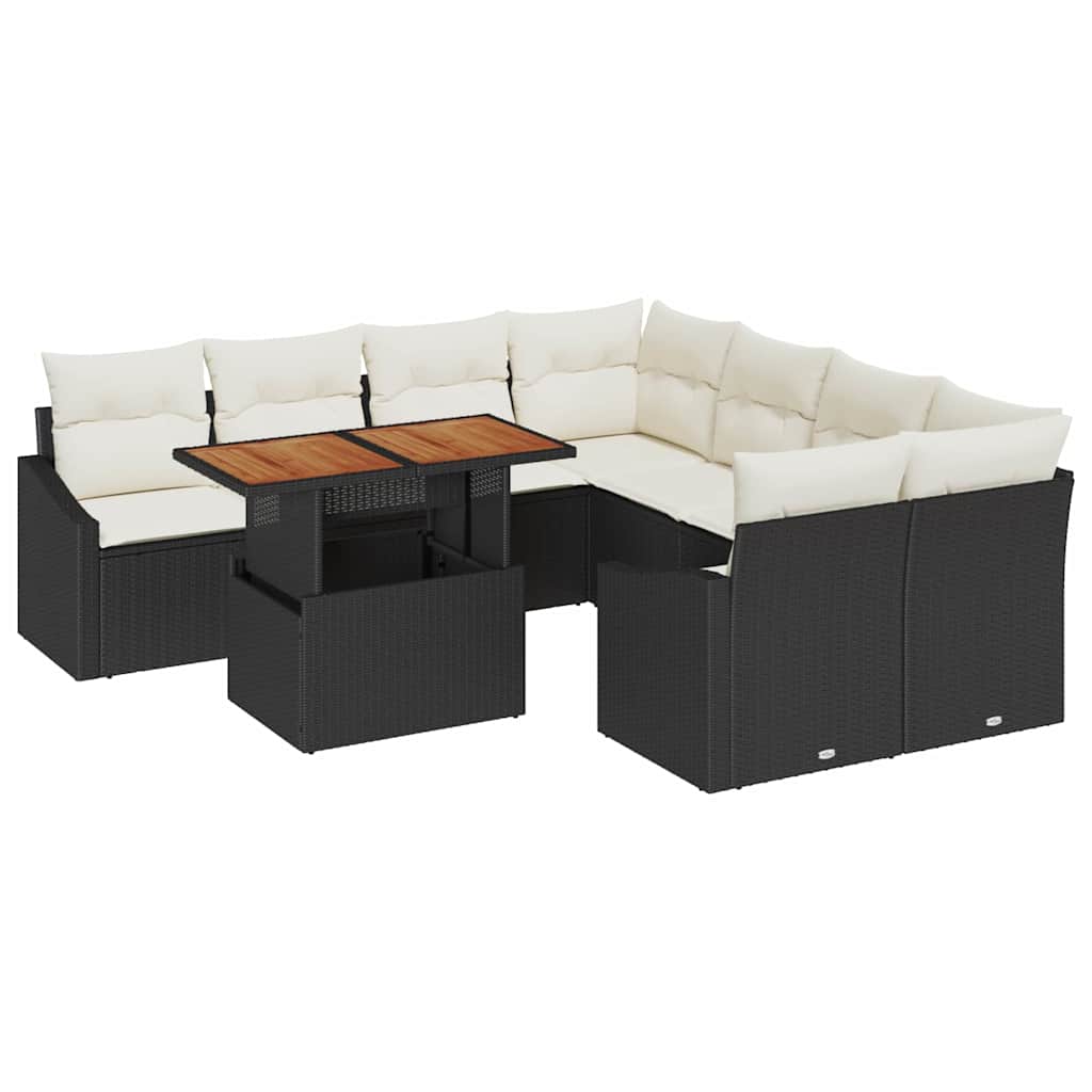 Tuin Eetset Met Kussen 9 Pcs