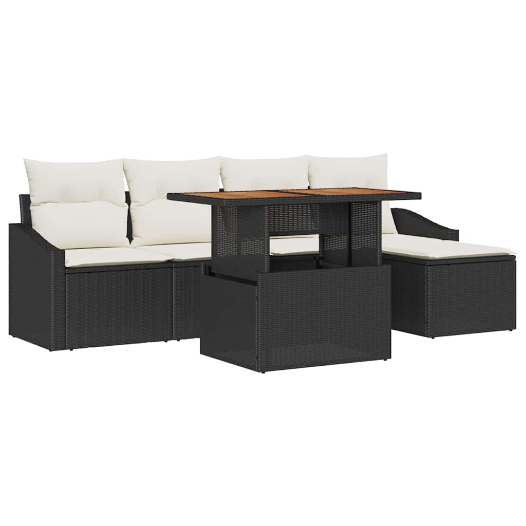 Tuin Eetset Met Kussen 6 Pcs