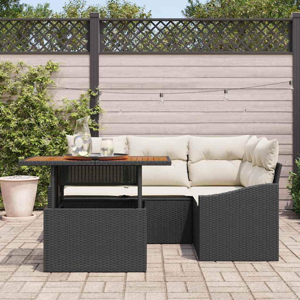 Tuin Eetset Met Kussen 5 Pcs