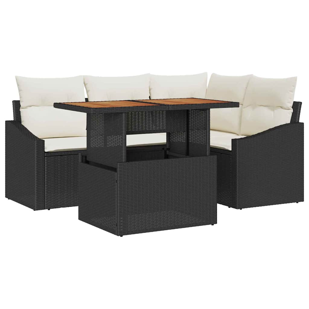 Tuin Eetset Met Kussen 5 Pcs