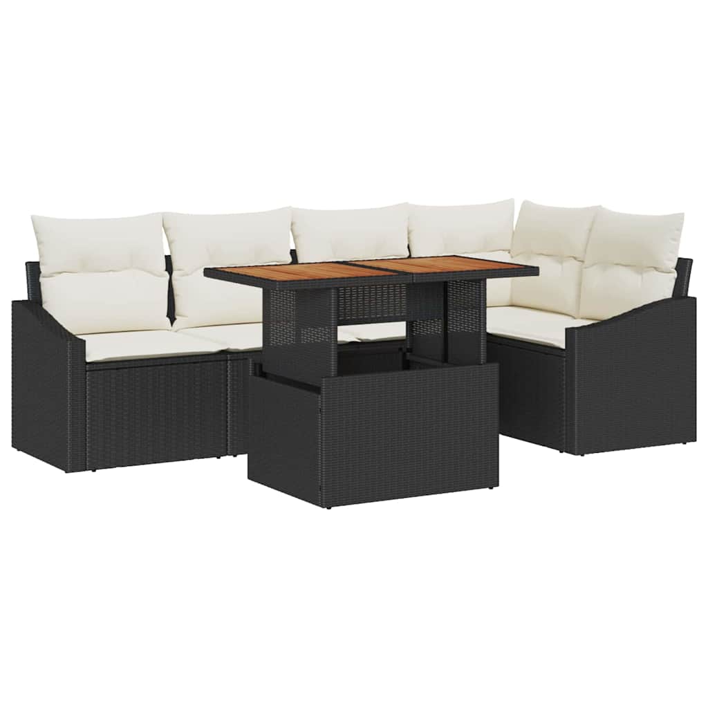 Tuin Eetset Met Kussen 6 Pcs