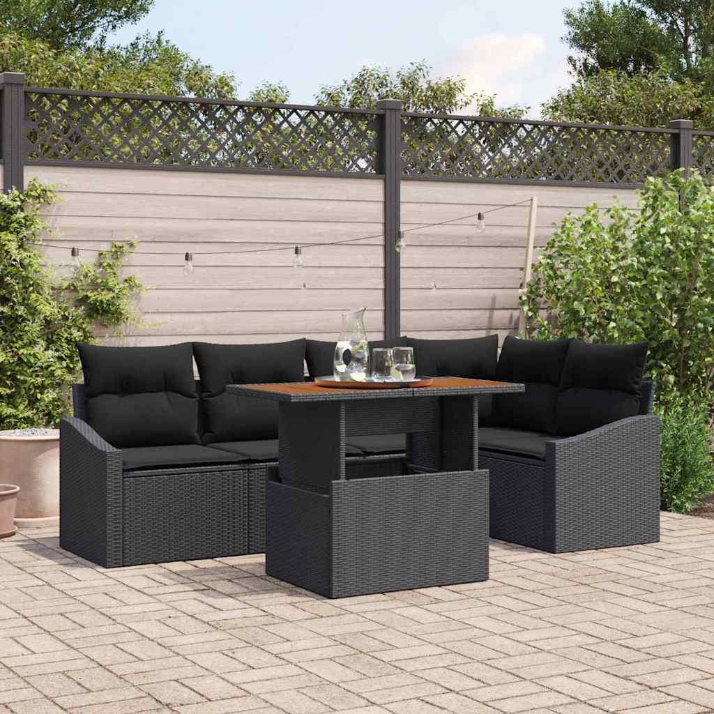 Tuin Eetset Met Kussen 6 Pcs