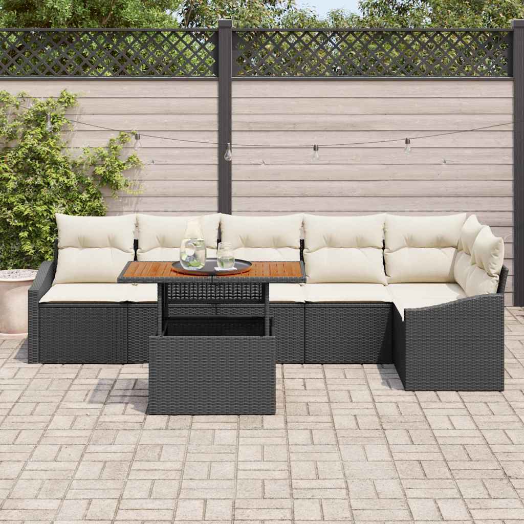 Tuin Eetset Met Kussen 7 Pcs