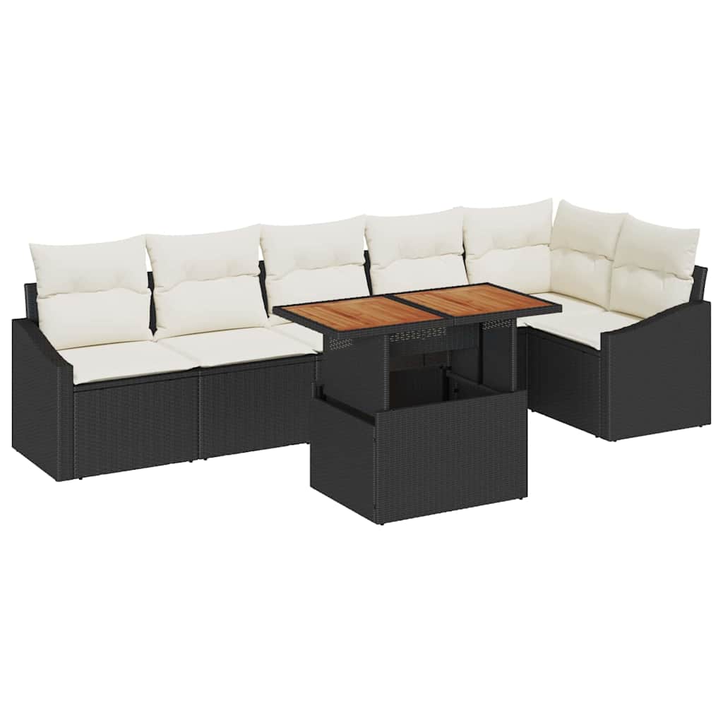 Tuin Eetset Met Kussen 7 Pcs