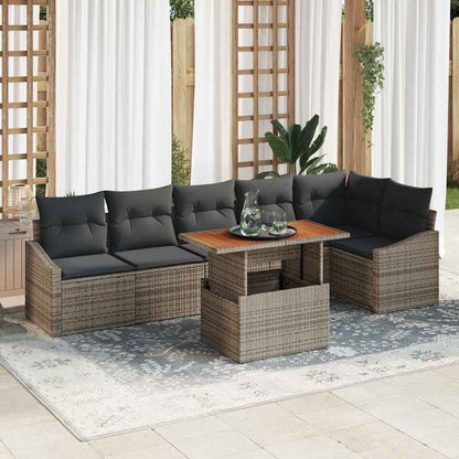 Tuin Eetset Met Kussen 7 Pcs