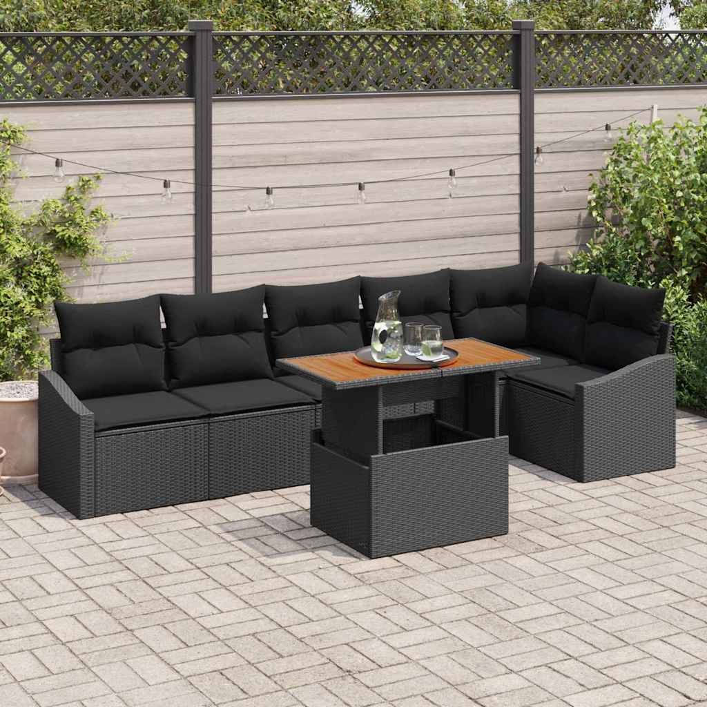 Tuin Eetset Met Kussen 7 Pcs