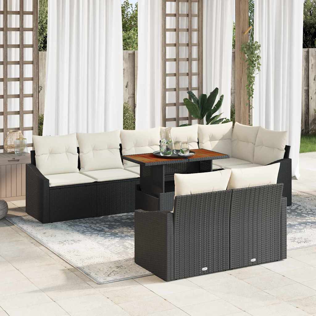 Tuin Sofa Set Met Kussen Met Kussen 9 Pcs