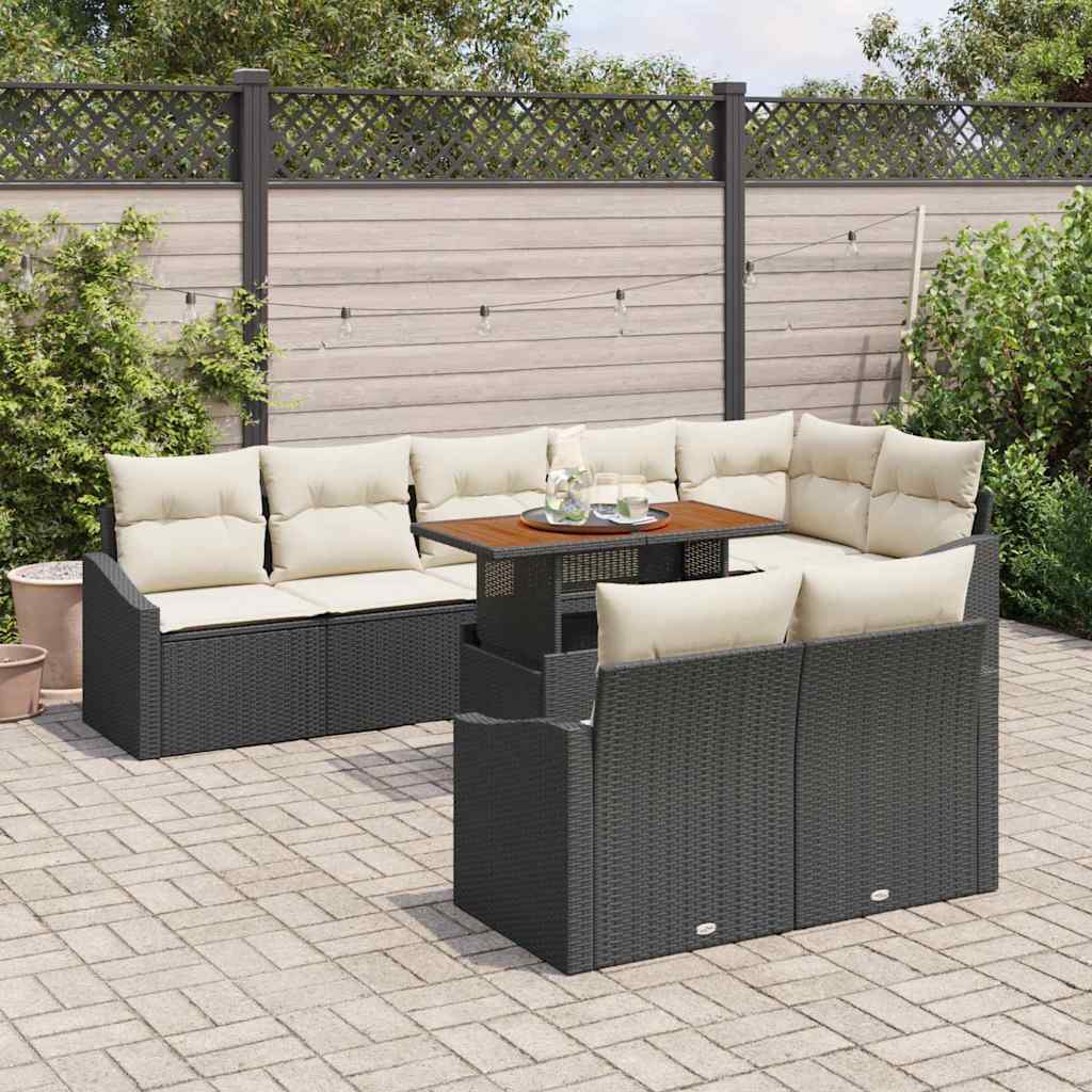Tuin Sofa Set Met Kussen Met Kussen 9 Pcs