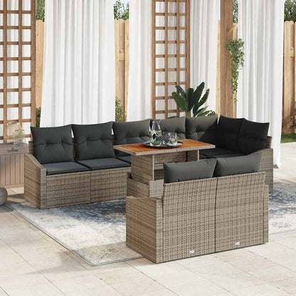 Tuin Sofa Set Met Kussen Met Kussen 9 Pcs