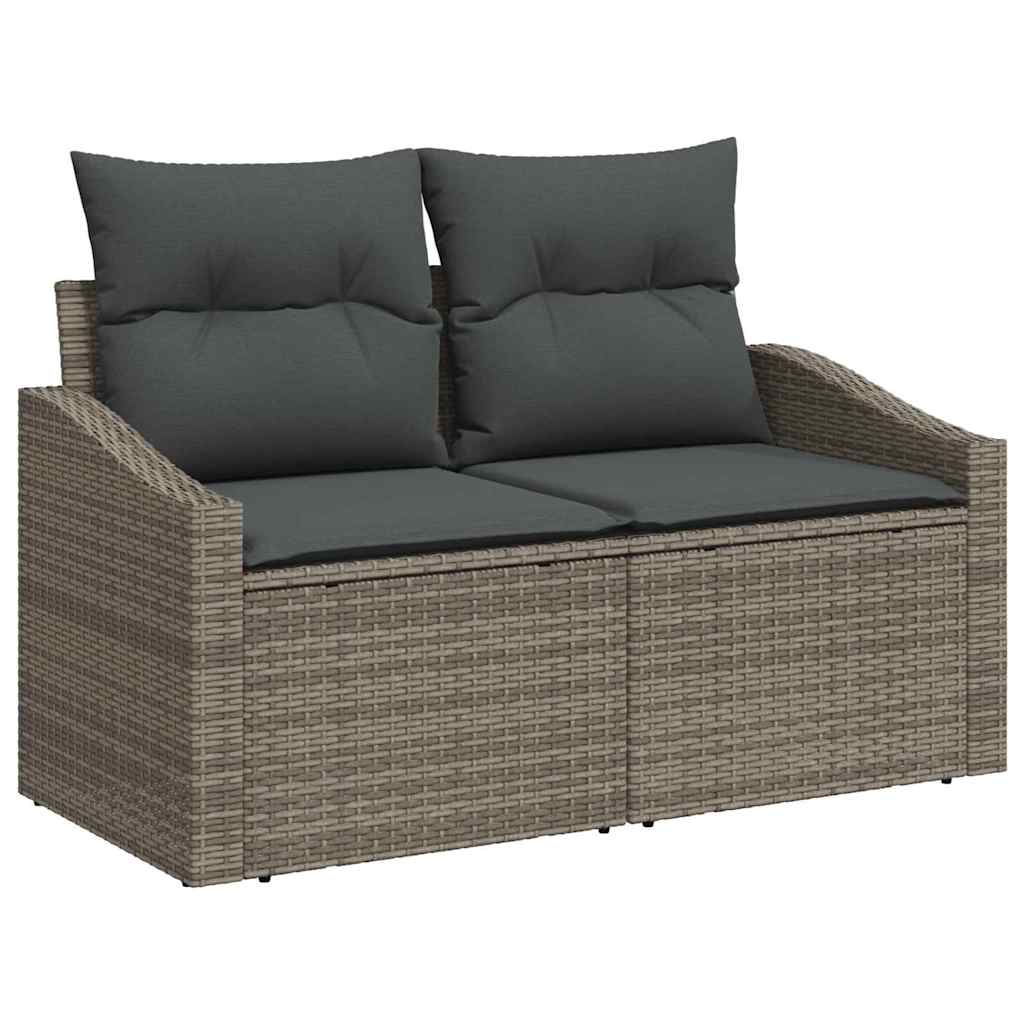 Tuin Eetset Met Kussen 7 Pcs En Bruin