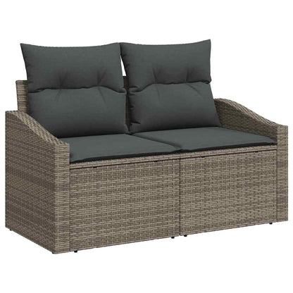 Tuin Eetset Met Kussen 7 Pcs En Bruin
