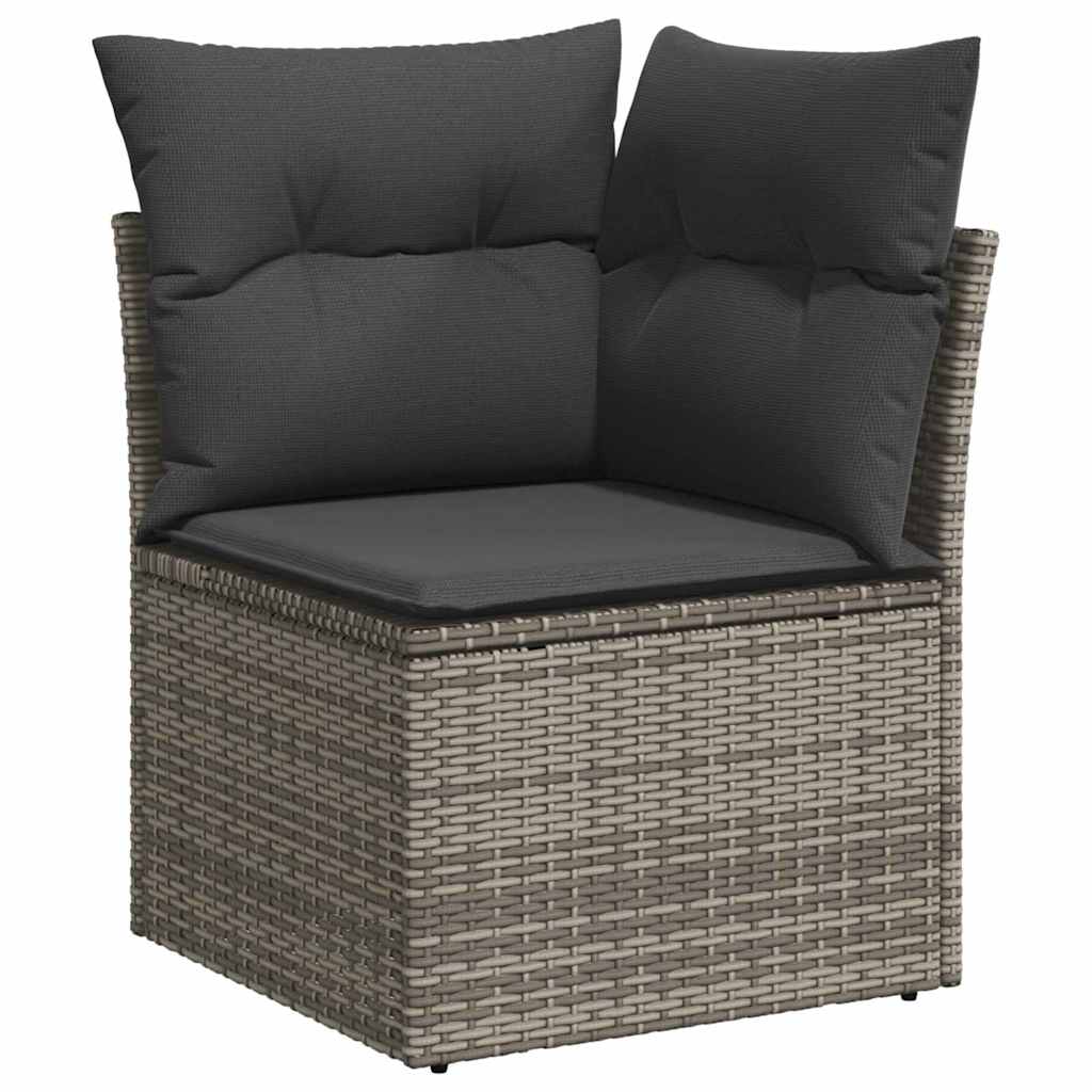 Tuin Eetset Met Kussen 7 Pcs En Bruin