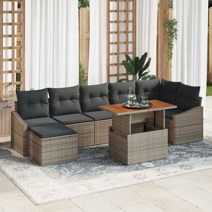Tuinbankenset 8 Pcs En Bruin