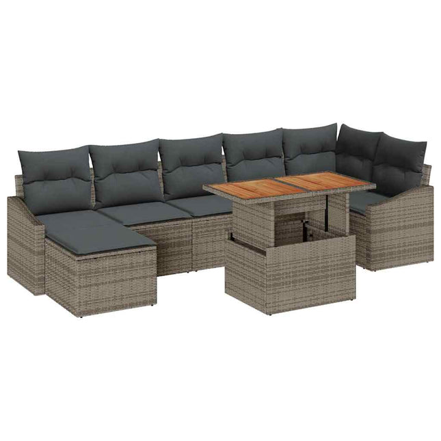 Tuinbankenset 8 Pcs En Bruin