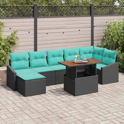 Tuin Sofa Set Met Kussen 8 Pcs En Blauwgroen