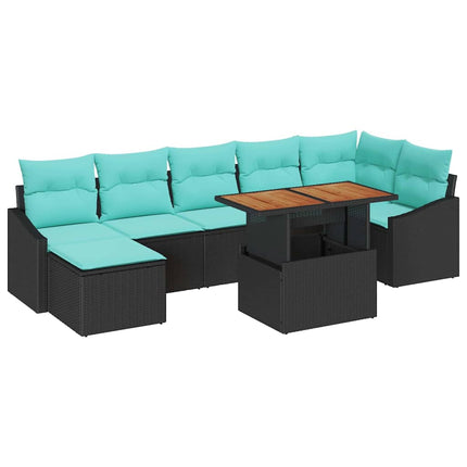 Tuin Sofa Set Met Kussen 8 Pcs En Blauwgroen
