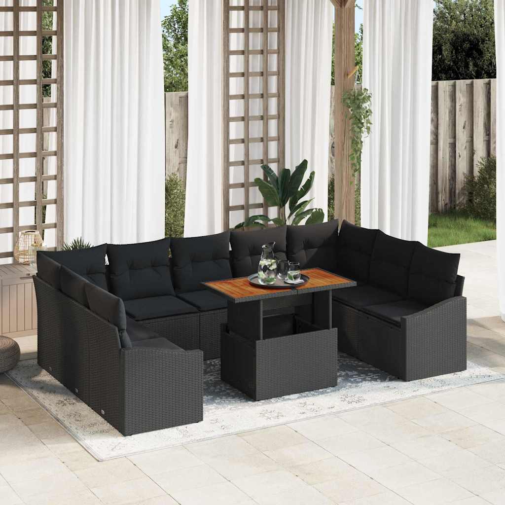 Tuin Eetset Met Kussen 10 Pcs
