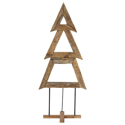 Kerstboom met standaard Bruin 180 cm Massief teakhout