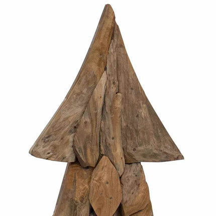 Kerstboom Met Standaard Bruin Massief Teakhout