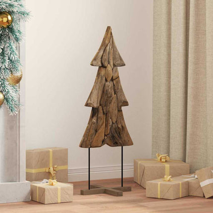 Kerstboom Met Standaard Bruin Massief Teakhout