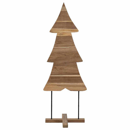 Kerstboom met standaard Bruin 90 cm Massief teakhout