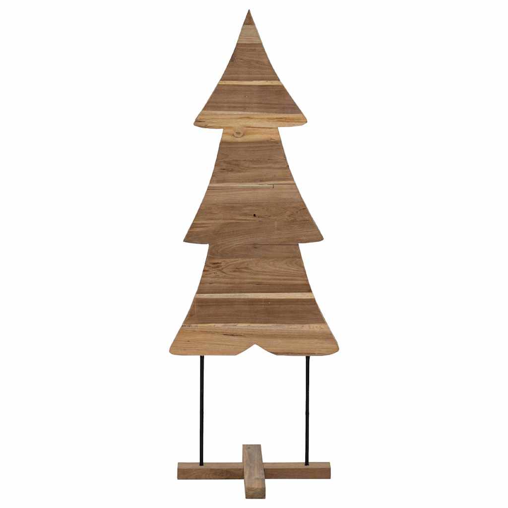 Kerstboom met standaard Bruin 90 cm Massief teakhout