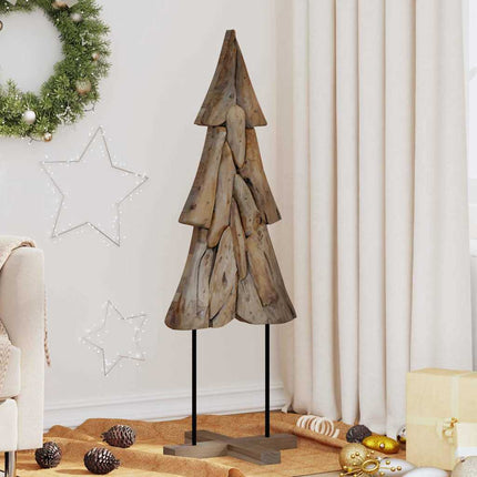 Kerstboom Met Standaard Bruin Massief Teakhout