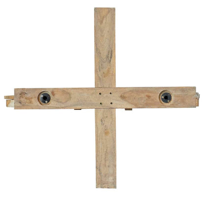 Kerstboom met standaard Bruin 180 cm Massief teakhout