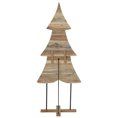 Kerstboom met standaard Bruin 180 cm Massief teakhout